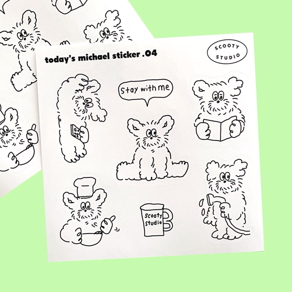 투데이즈 마이클 스티커 04 제품 이미지