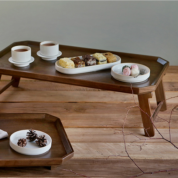 우드 미니 1인 2인 좌식 교자상 접이식 테이블