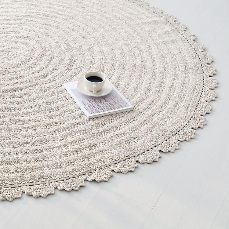 SUNFLOW 원형러그 아이보리 4816.0820, D200 L