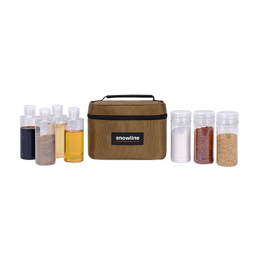 [스노우라인] 7종미니 양념통 / 백패킹 수납가방포함