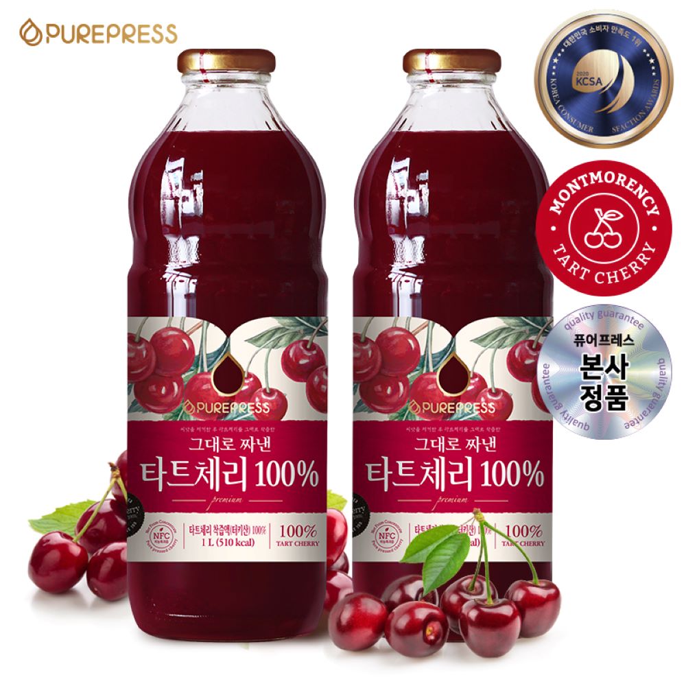 타트체리 원액 주스 몽모랑시 NFC 1000ml x 2병