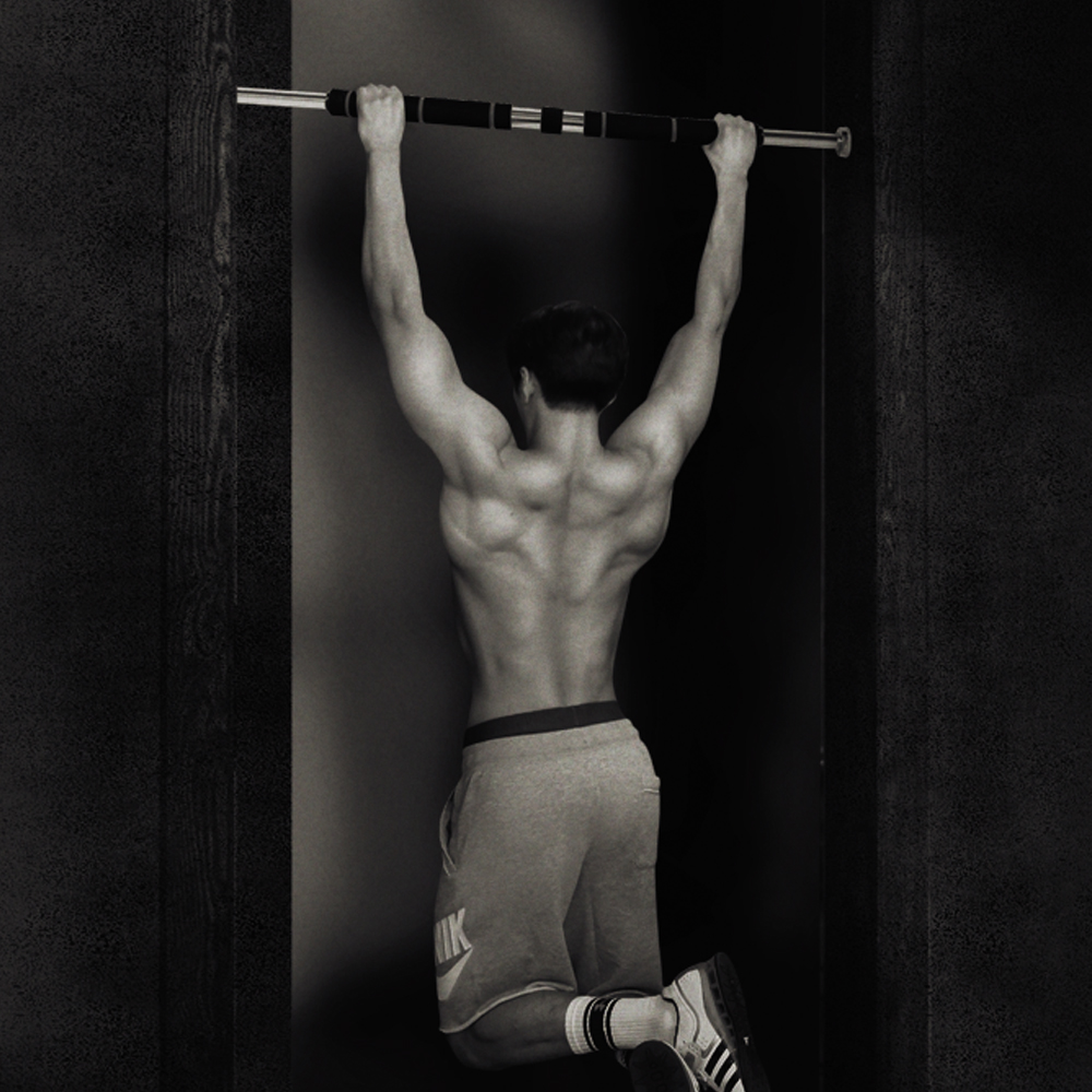 멜킨 가정용 문틀철봉 풀업 턱걸이 실내 홈트 운동기구 옥타곤 폴튼 철봉 이미지 3