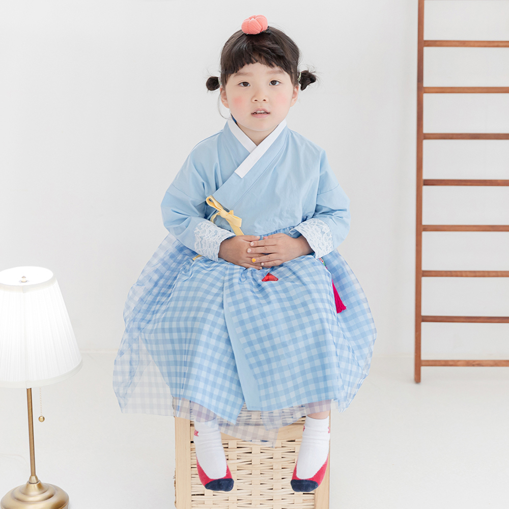 더수 여아 앨리스 한복 철릭원피스 - 상세 이미지 2