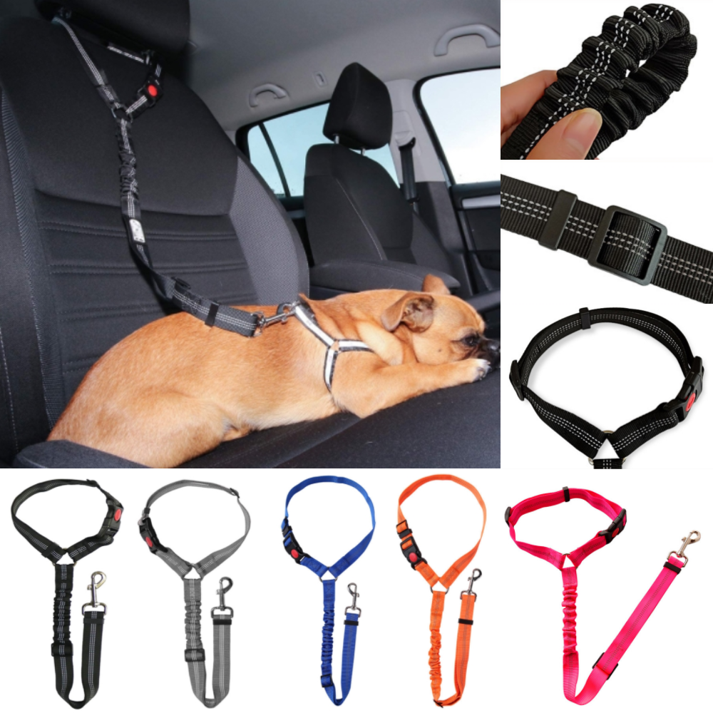 퍼플펫 강아지 안전벨트 헤드레스트형 충격흡수 고급형 애견안전벨트 반려견 대형견