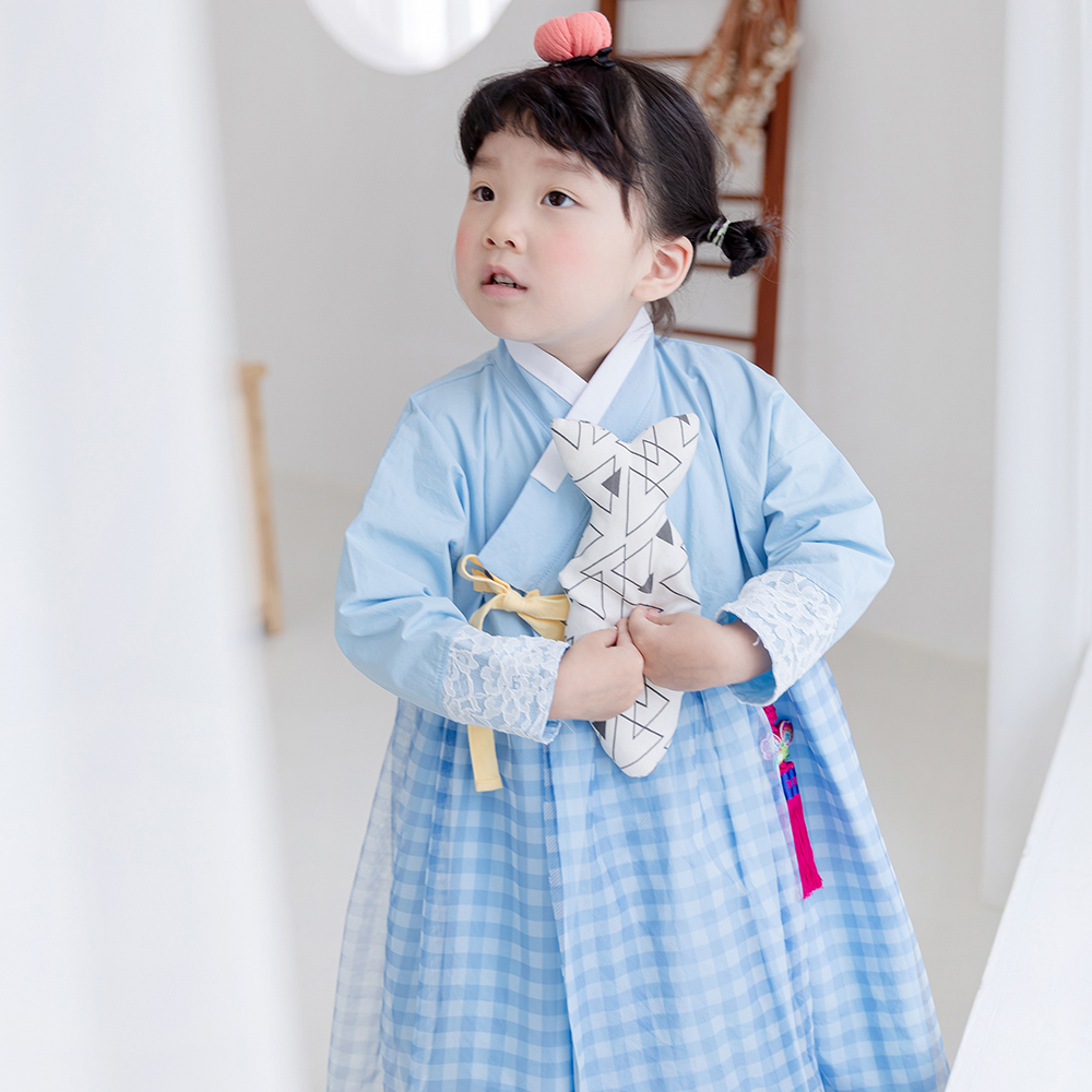 더수 여아 앨리스 한복 철릭원피스 - 상세 이미지 4