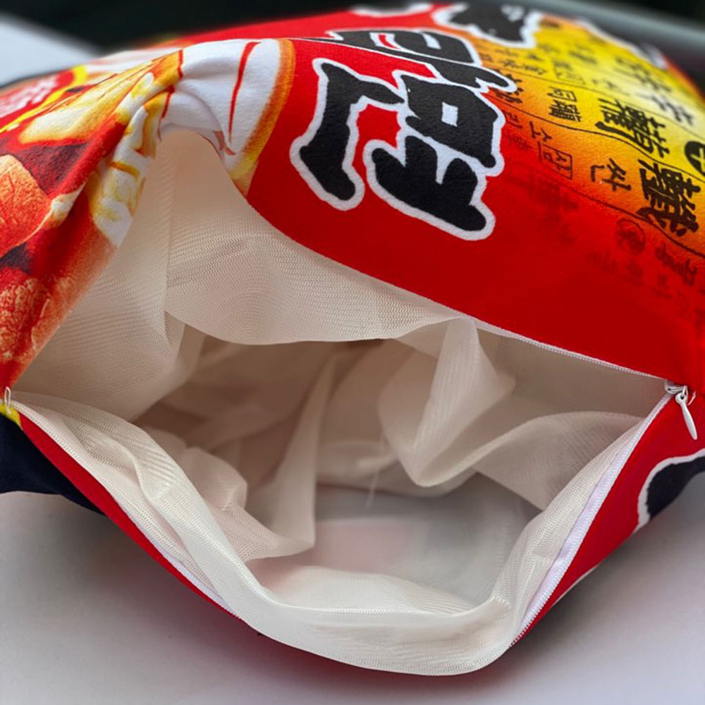 인싸템 패러디 라면 쿠션 양털 무릎 담요 - 상세 이미지 5