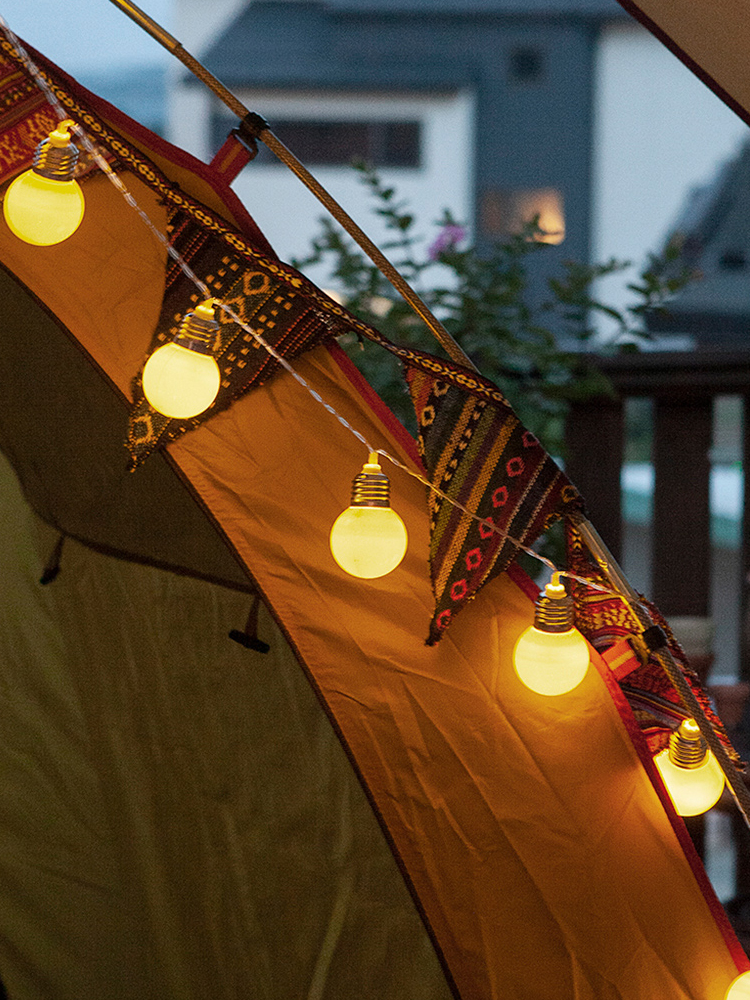 캠핑감성조명 캠핑전구 10구 큰앵두 LED 알전구 파티라이트