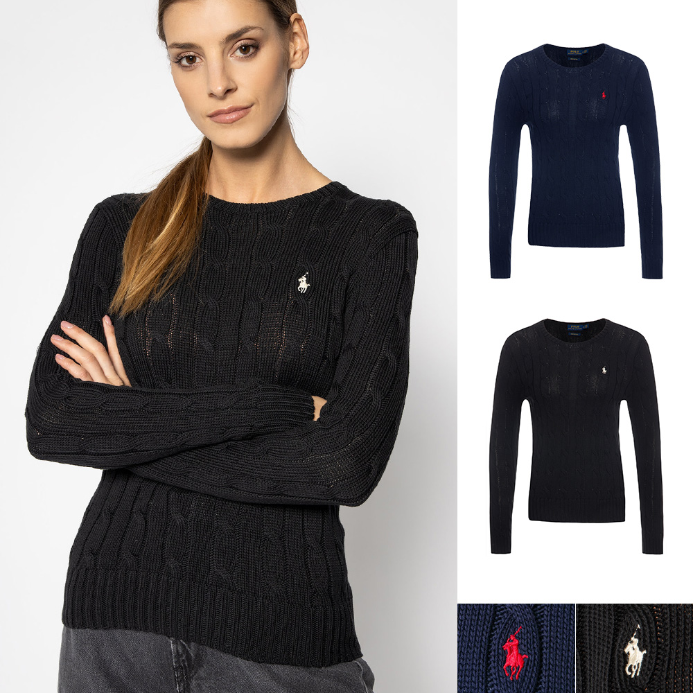 폴로 랄프로렌 케이블 꽈배기 여성 니트 스웨터 211580009