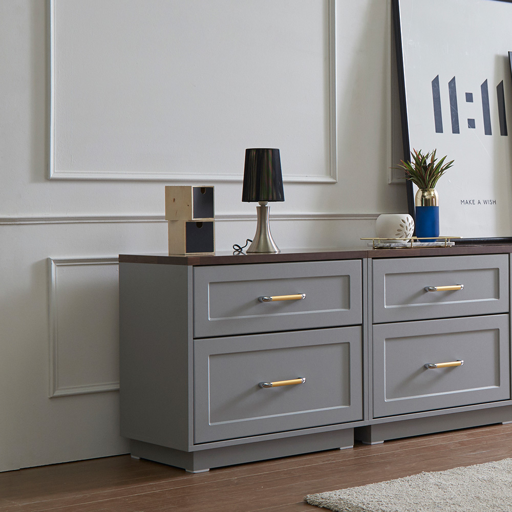 장인가구 엘브 높은 티비 다이 선반 서랍 와이드 슬림 AV 거실장 1800