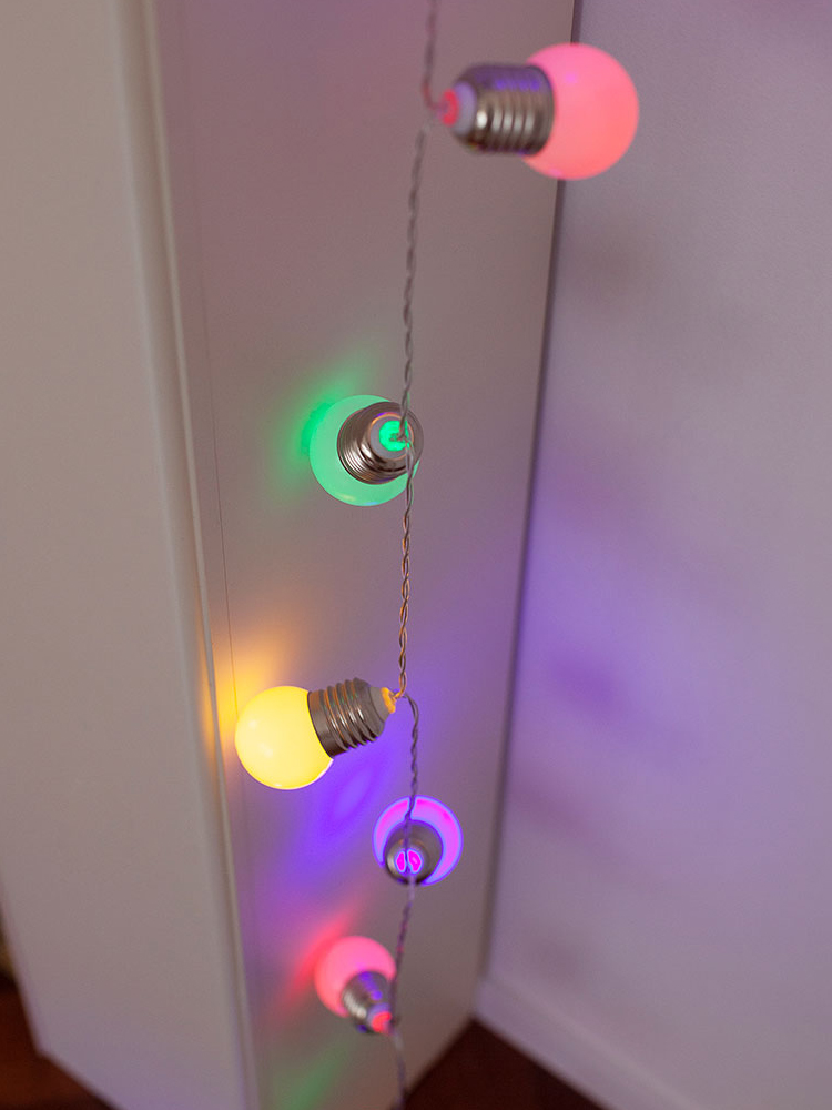 캠핑감성조명 캠핑전구 10구 큰앵두 LED 알전구 파티라이트