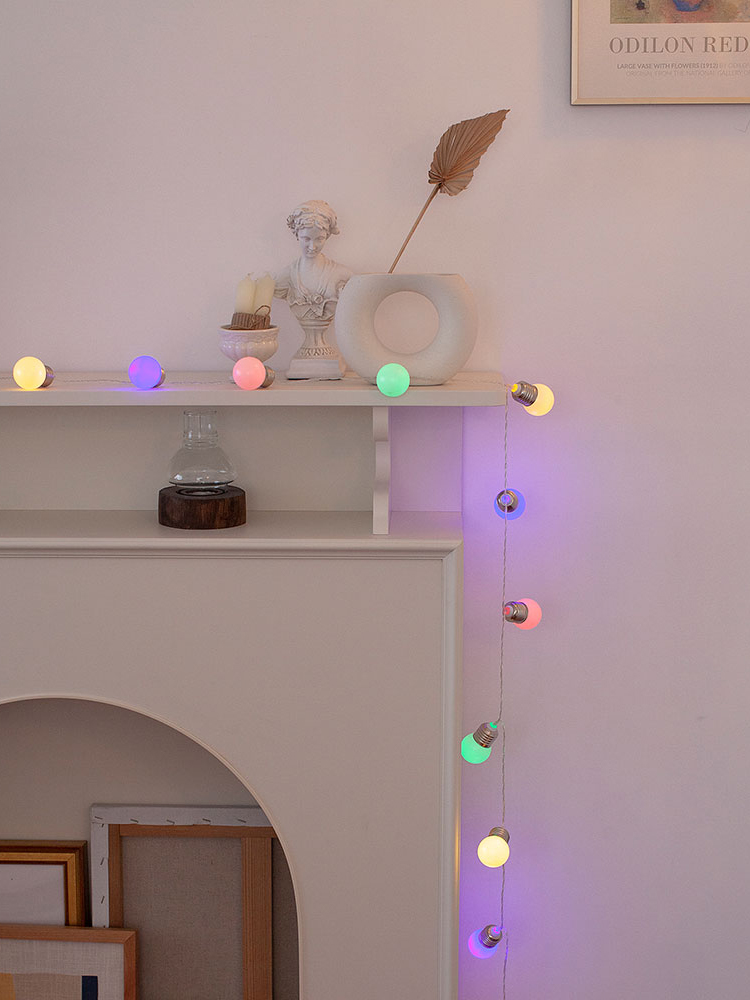 캠핑감성조명 캠핑전구 10구 큰앵두 LED 알전구 파티라이트