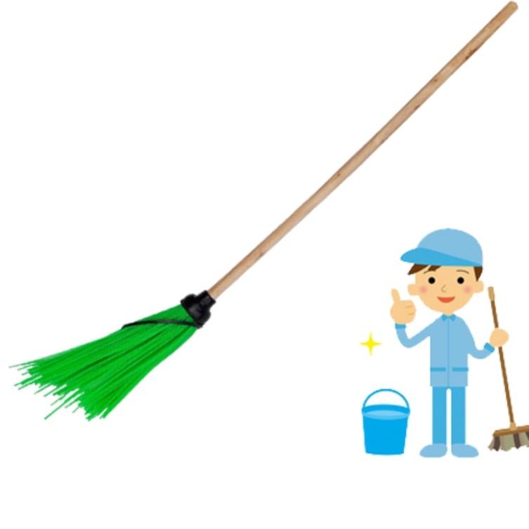 플라스틱 빗자루 마당비 야외 롱 빗자루 대빗자루 학교