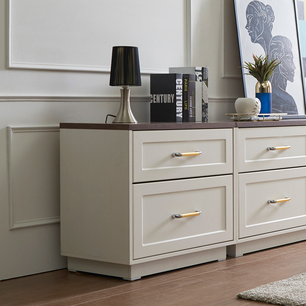 장인가구 엘브 높은 티비 다이 선반 서랍 와이드 슬림 AV 거실장 1800