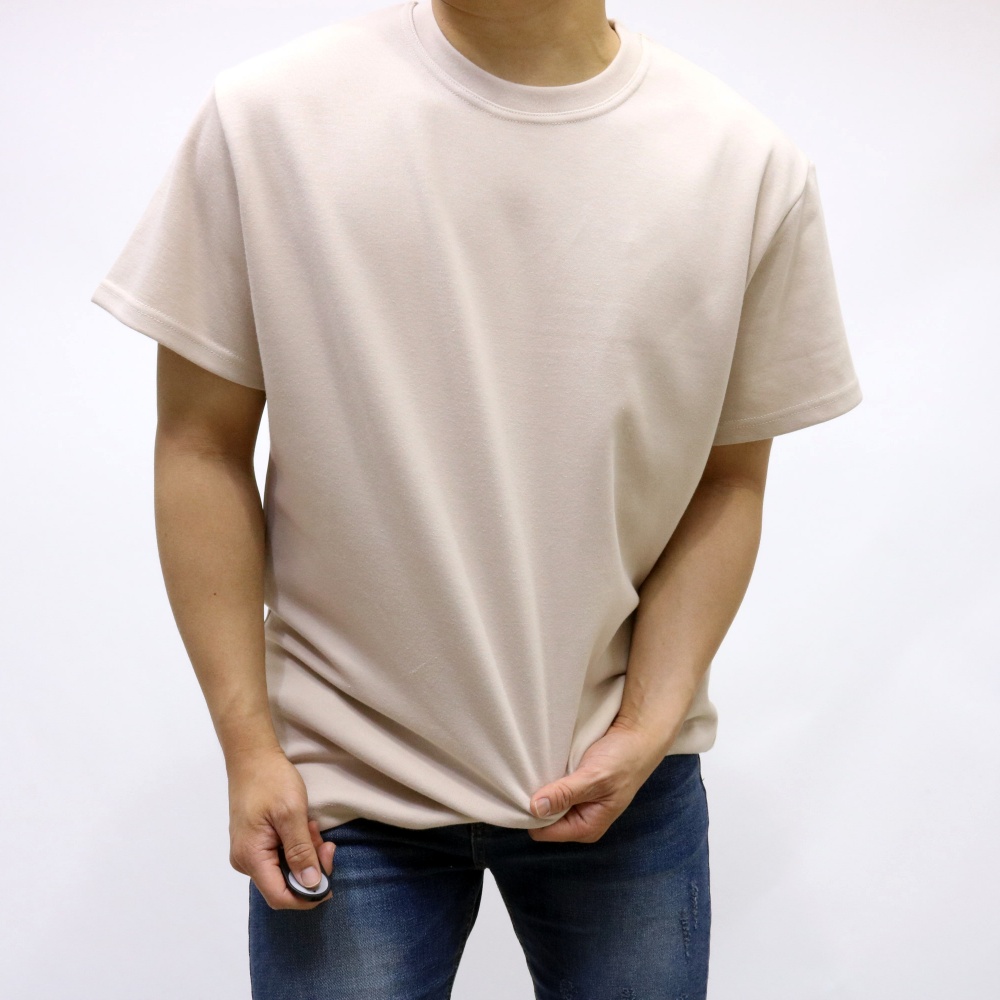 30수 특양면 비침없는 두꺼운반팔티 레이어드티 무지 이너웨어 박스핏 남자머슬핏반팔 박시티 - 상세 이미지 2