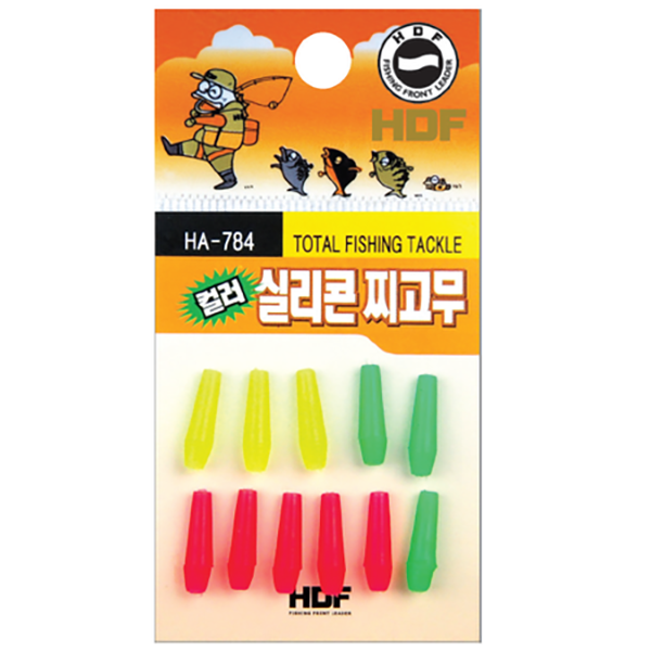 해동 컬러실리콘찌고무 14mm HA-784 고시인성 - 메인 이미지