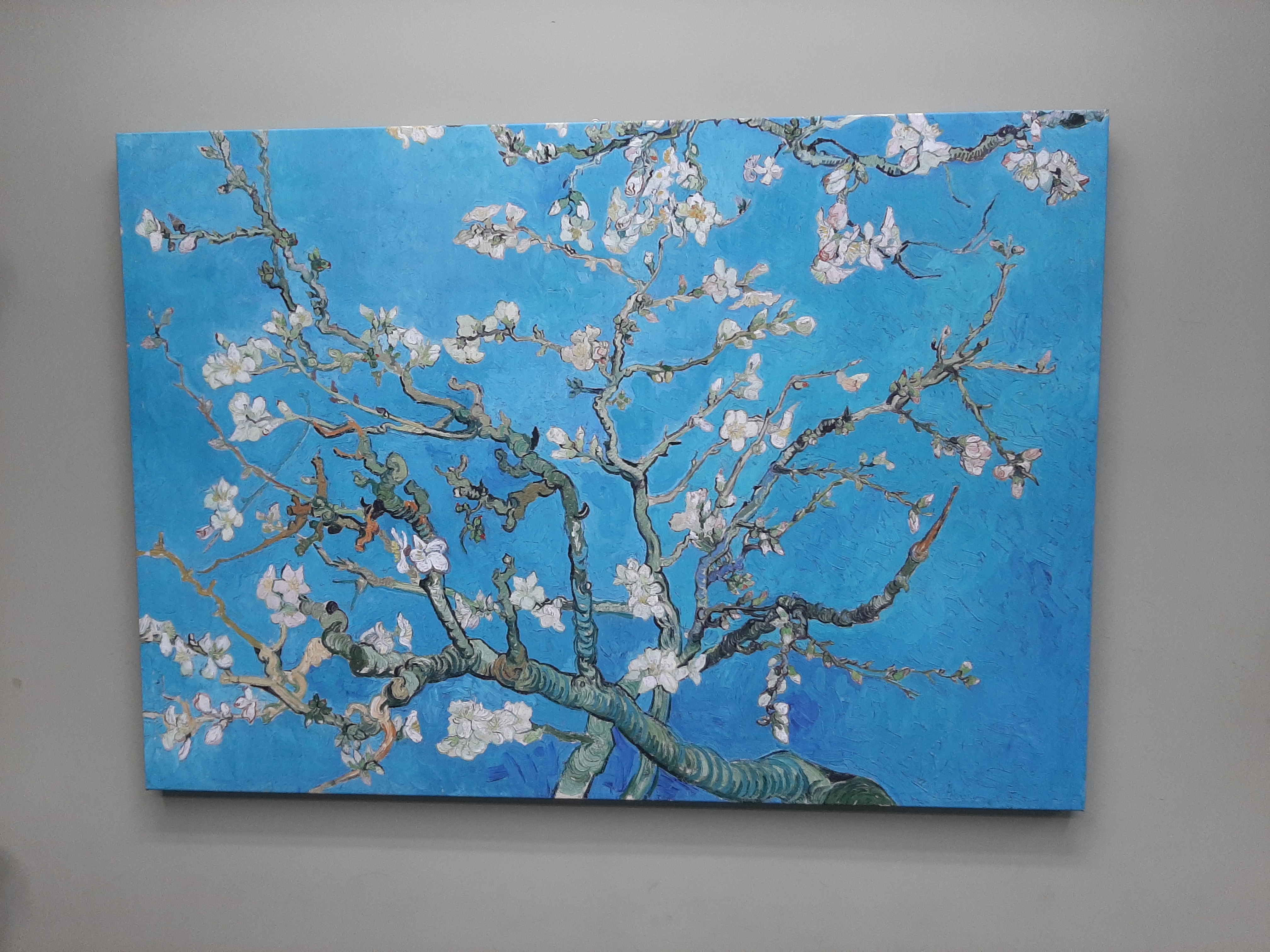 반고흐 아몬드나무 100x70cm 그림 액자 거실 명화 인테리어 현관 대형 사무실 캔버스 - 상세 이미지 5