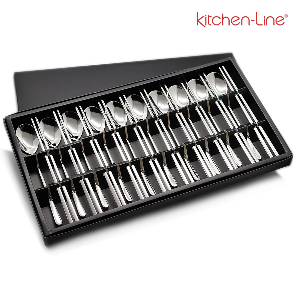 실버 10벌 수저세트, 고급 수저셋트, 커트러리세트, 유광