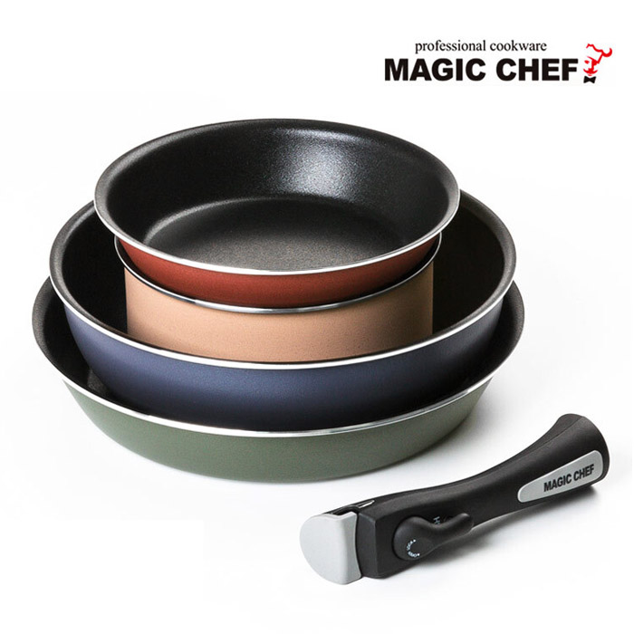 매직쉐프 셀마 인덕션 탈착식 멀티 핸들 냄비 후라이팬 궁중팬