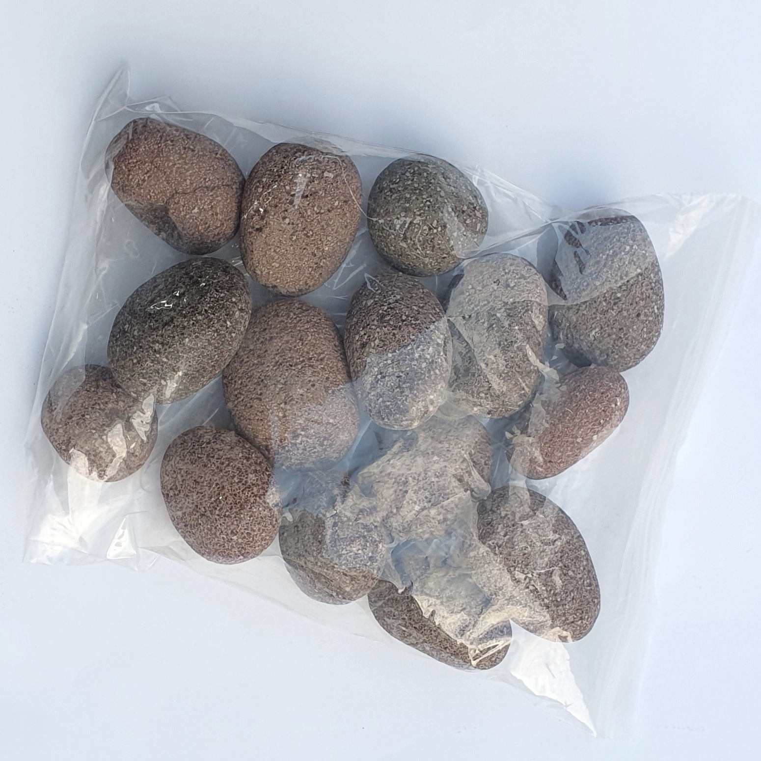 라바스톤화산에그스톤 붉은색 (volcanic pebble ) 3kg(1봉) - 상세 이미지 2
