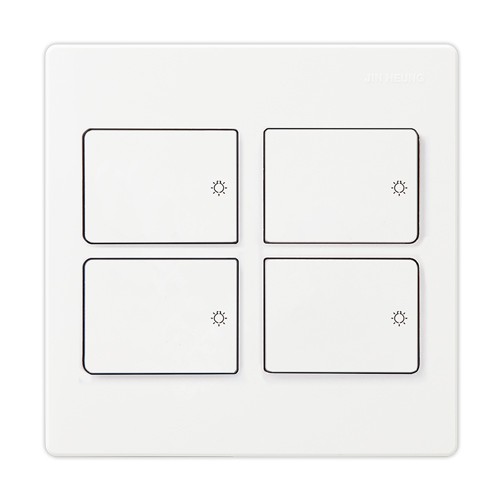 진흥전기 V시리즈 아이보리 1구 전등 스위치 커버