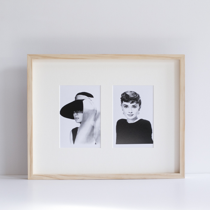 심플 아크릴 원목 액자 프레임 웨딩 틀 우드 맞춤제작 락니티 12mm 연밤 a3 사이즈