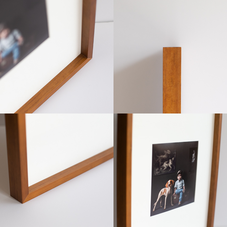 심플 아크릴 원목 액자 프레임 웨딩 틀 우드 맞춤제작 락니티 12mm 연밤 a3 사이즈