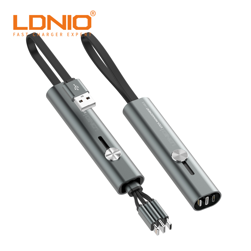 LDNIO LC99 3in1 USB 멀티 고속 충전 스틱 케이블 휴대용 30CM - 상세 이미지 5