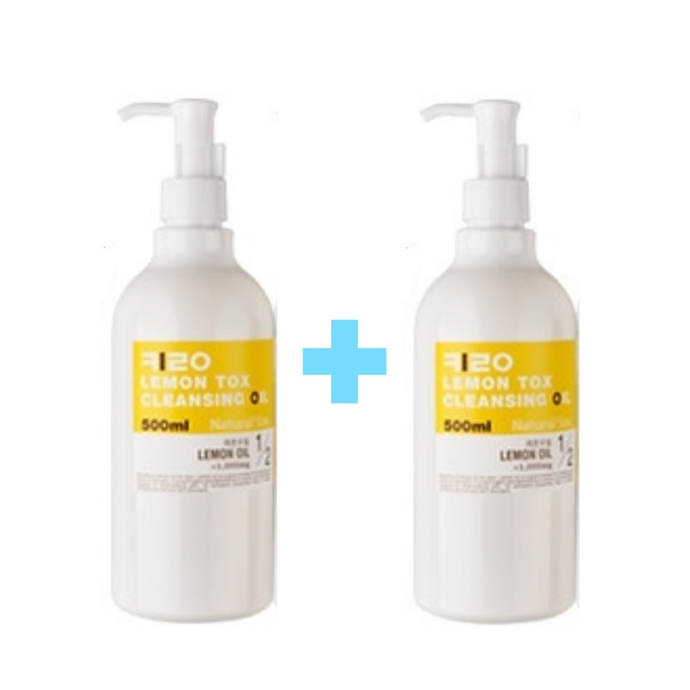 1+1 내추럴수 키로 레몬 톡스 저자극 순한 클렌징 오일 500ml - 상품 이미지