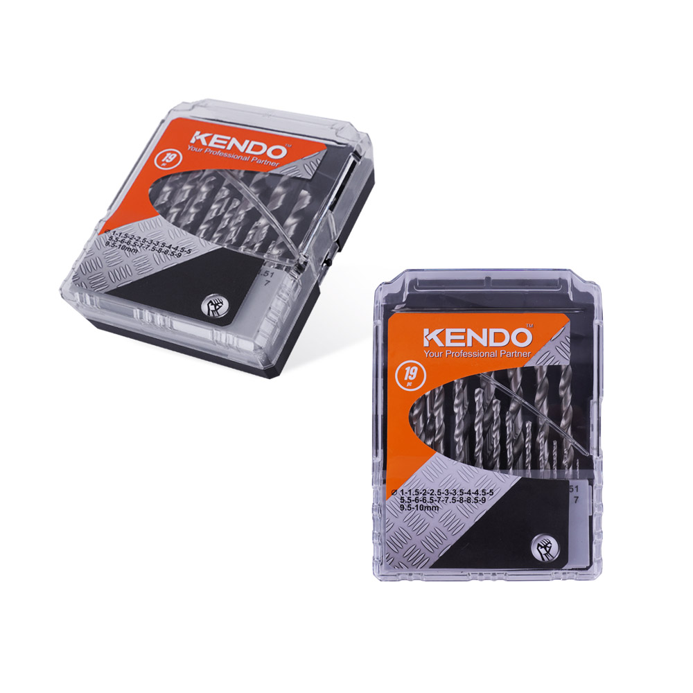 KENDO 켄도 HSS 드릴비트세트 19PCS 11603233 하이스강 강철 목재 이미지 8