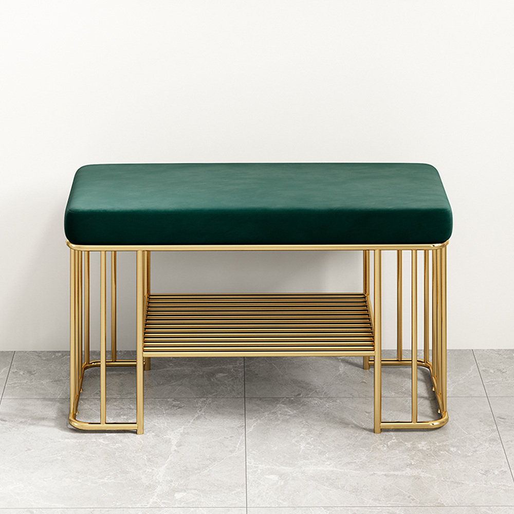 북유럽 골드 현관 신발장 벨벳 수납 홈 인테리어 벤치 신발 캐비닛
