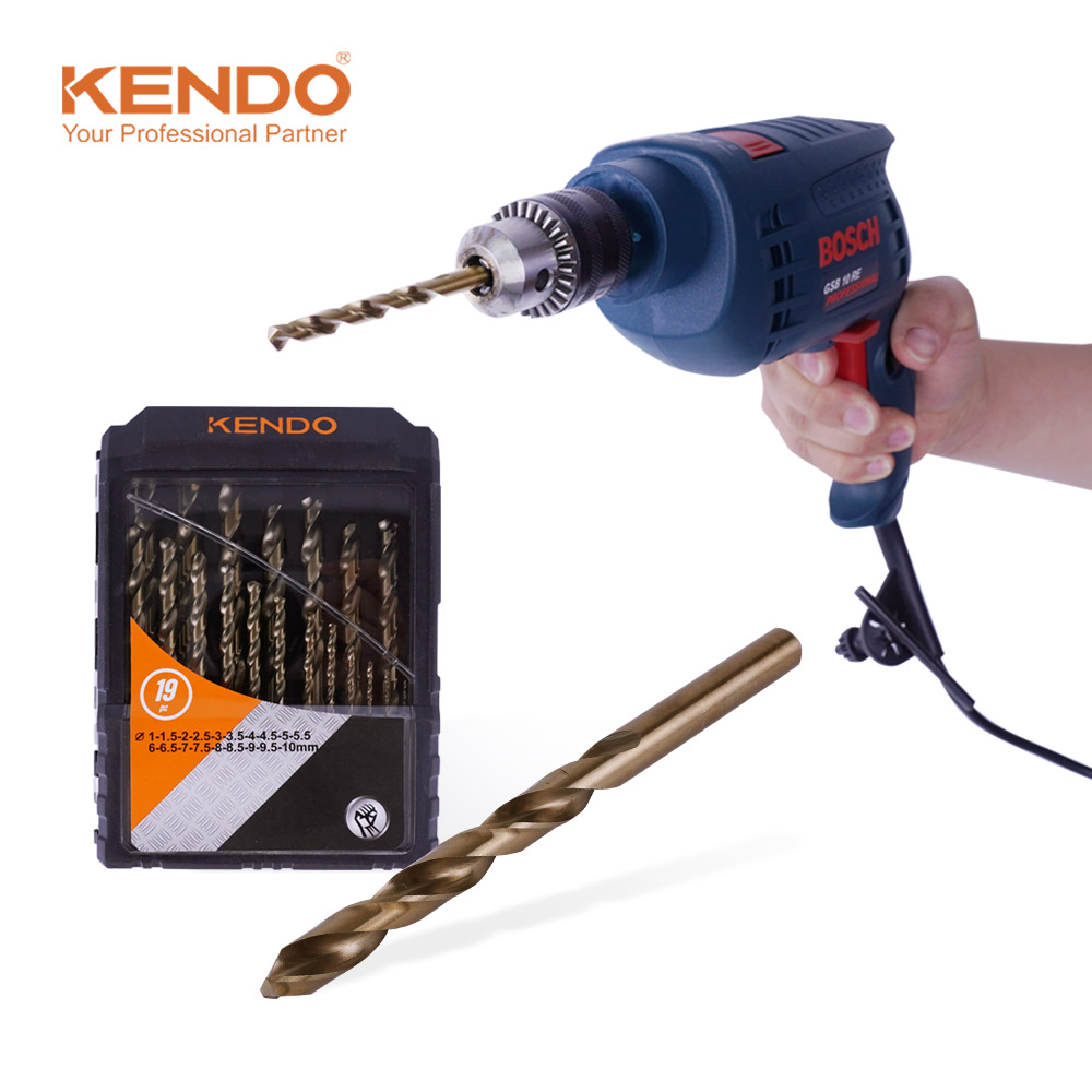 KENDO 켄도 코발트 드릴비트세트 19PCS 11604134 스텐기리 - 메인 이미지