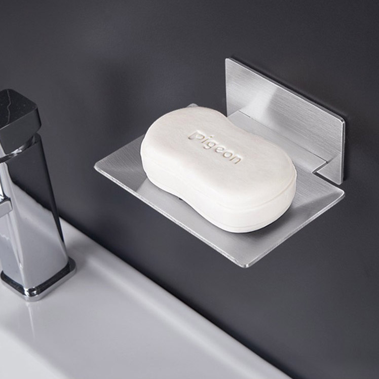 1+1 호텔식 비누받침대 2개 스텐 3M 강력접착식 - 상세 이미지 2