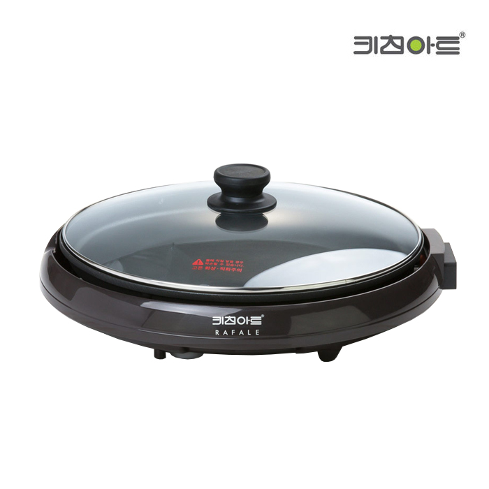 키친아트 라팔 분리형 전기 후라이팬 원형 잔치팬 피자팬 33cm