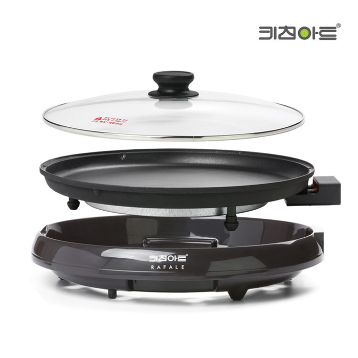 키친아트 라팔 분리형 전기 후라이팬 원형 잔치팬 피자팬 33cm