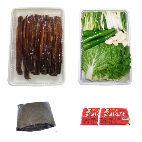 완전손질 과메기 야채세트 15마리 30쪽, 포항 구룡포 과메기 - 상세 이미지 2