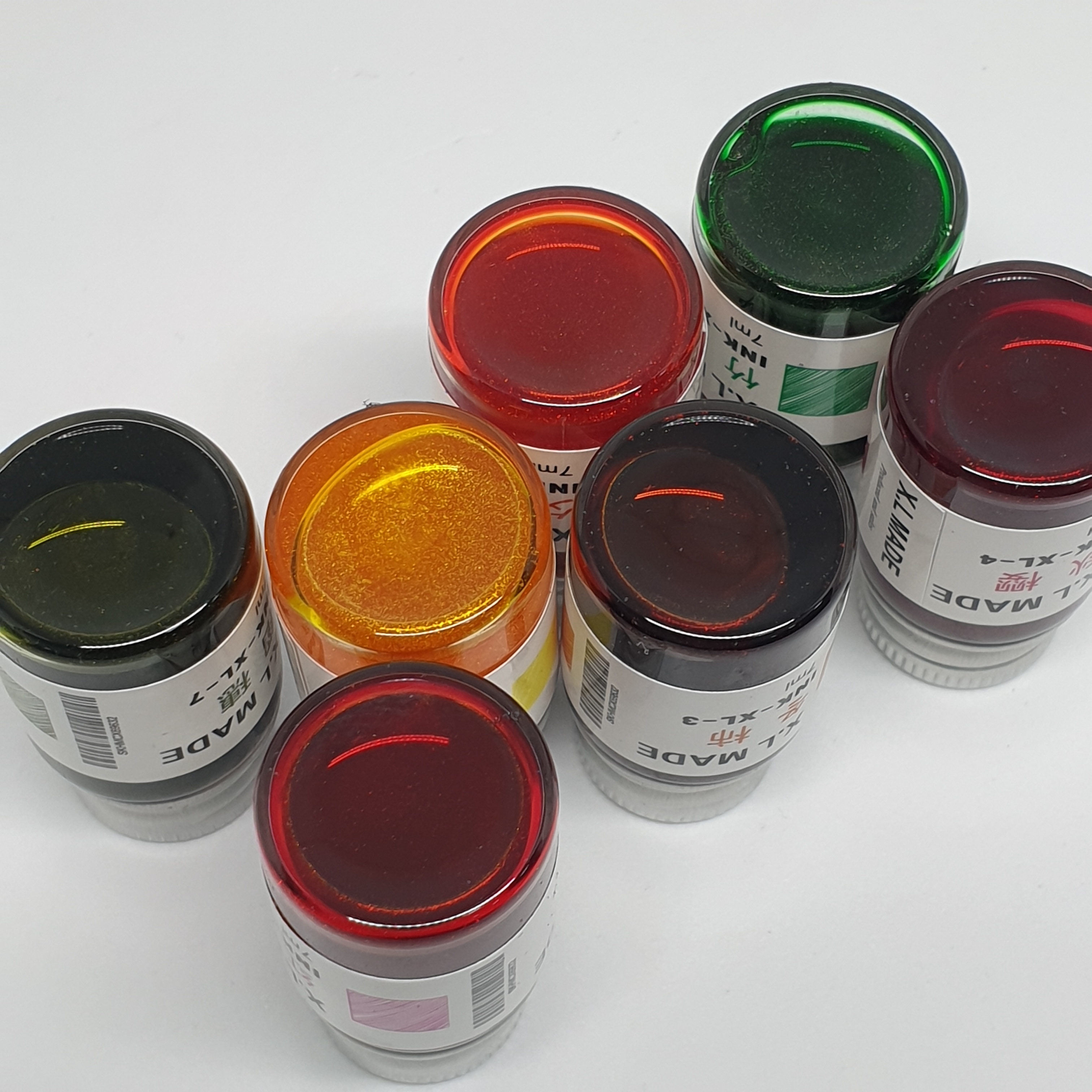 딥펜 유리펜 만년필 캘리그라피 입문 독학에 좋은 컬러 골드펄 12색 잉크 세트 7ml - 상세 이미지 4