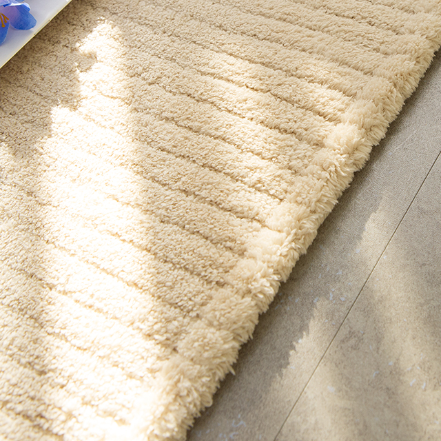 [마일드] 극세사 러그 거실 카페트 사계절 워셔블 먼지없는 단모 대형 크림100x150