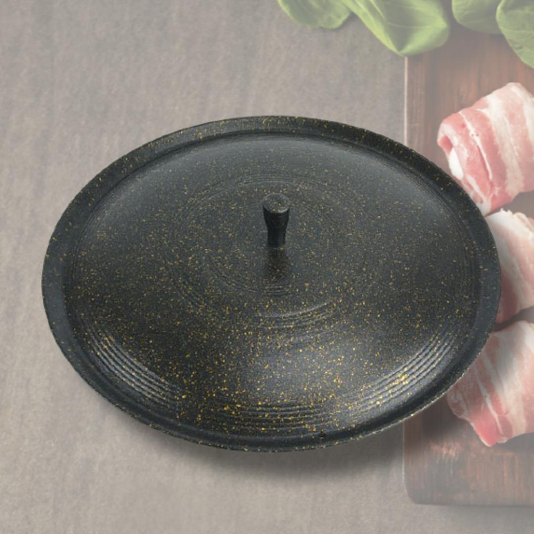 대형 솥뚜껑 불판 650 닭갈비 철판 로스구이 주물럭 구이판 삼겹살 그릴팬