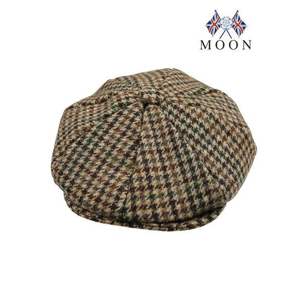 덴츠 Abraham Moon Yorkshire Dogtooth Check Cap 헌팅캡 - 메인 이미지