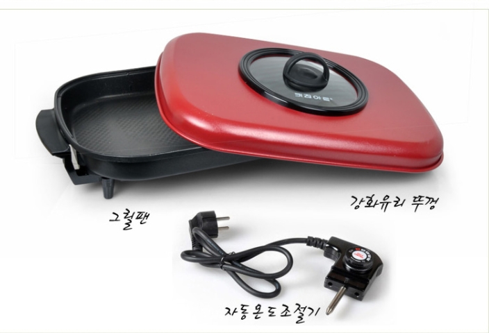 연기안나는 명절 부침개 전기 그릴 팬 키친아트 냄새없는 후라이팬 동그랑땡 전부치는 잔치팬