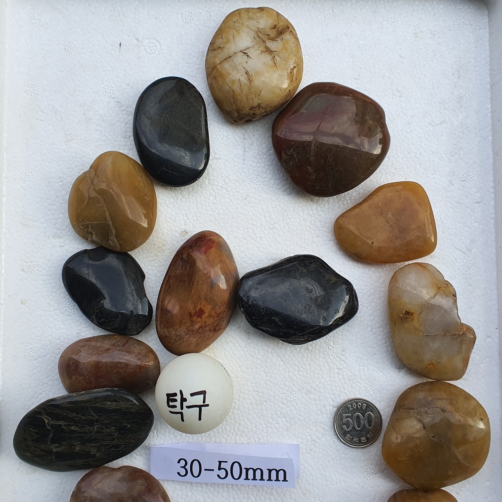 30-50mm우화석자갈고광택(3kg 1봉) - 상품 이미지