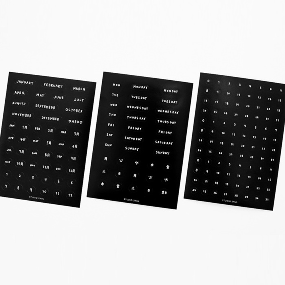 다이어리 날짜 요일 월 숫자 스티커 다꾸 폴꾸 폰꾸 폴라로이드 폰 꾸미기 스티커