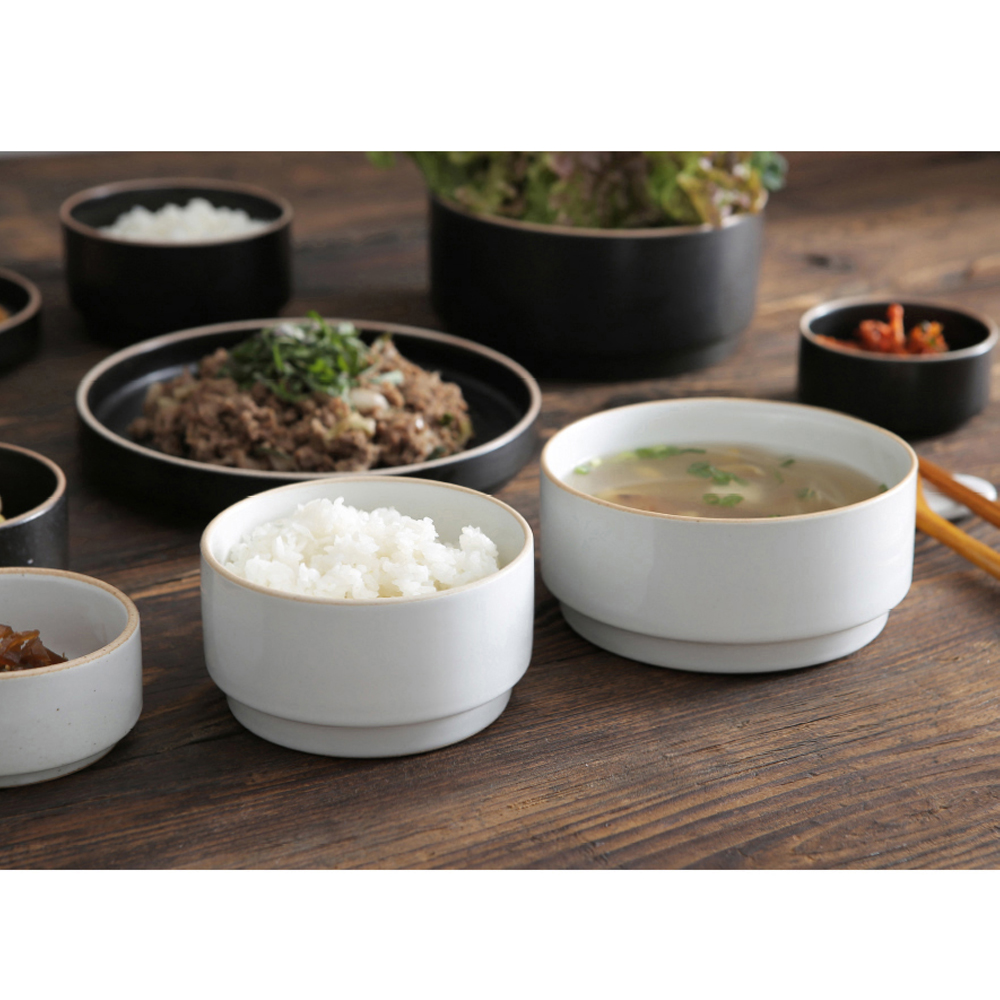 6인 공기대접세트 40P 그릇세트 신혼그릇 이천도자기 - 상세 이미지 3