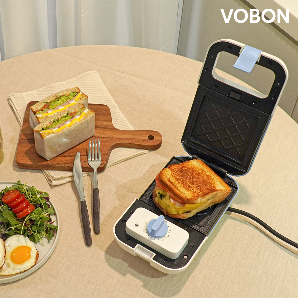 보본 와플기계 샌드위치메이커 크로플만들기 와플기 붕어빵 누룽지 기계 VB-SM293BC
