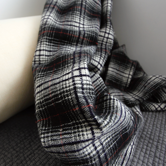 웜체크 기모 아이방 방한커튼 S-가로130x세로150 빈티지 안방 커튼