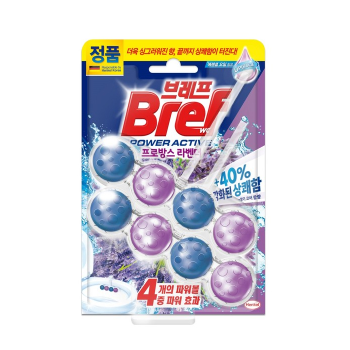 헨켈 브레프 파워 액티브 변기세정제 50g X2P 프로방스 라벤더 - 상세 이미지 2