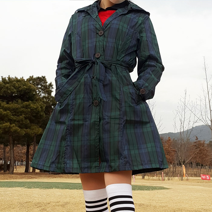 여성 우의 레인코트 레인자켓 바람막이 여자 비옷 - 상세 이미지 3