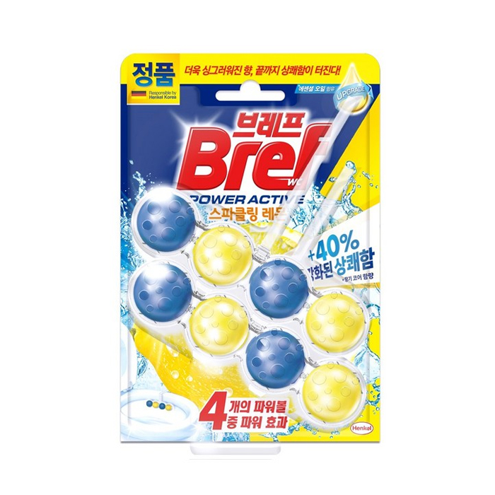 헨켈 브레프 파워 액티브 변기세정제 레몬/오션/파인/라벤다 50gX2P - 상세 이미지 3