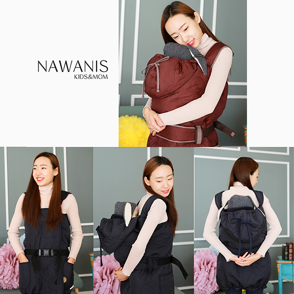 겨울 패딩 아기 포대기 아기띠 워머 신생아 베이비 업는 아가 애기 띠 방한 보온 아빠