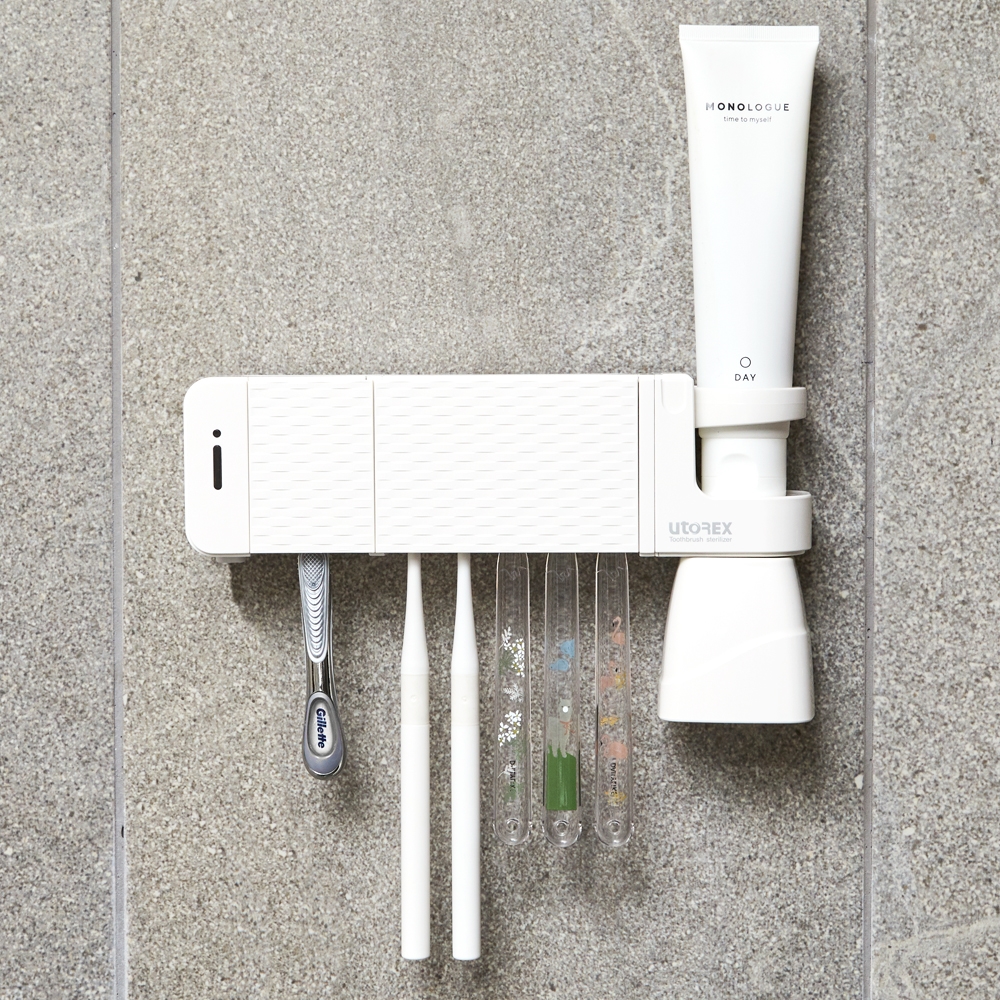 유토렉스 칫솔살균기 헤드형 24시간 상시 살균 건조 소독기 건조기 가정용 UTC-55C 제품 이미지
